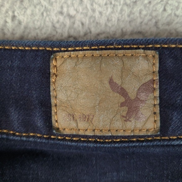 American Eagle Outfitters Jeans Womens Size 4 Blue Jegging 28x26.5 Super Stretch - Picture 9 of 14